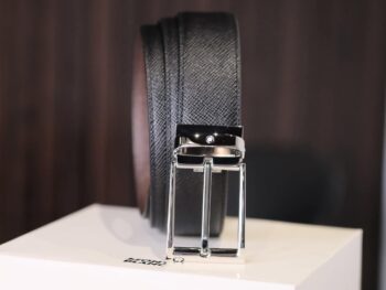 Thắt lưng Montblanc Reversible Cut-to-Size Business Belt- Black/Brown 118436 - that lung montblanc contemporary reversible leather belt 38163