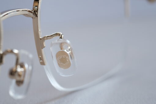 Gọng kính Montblanc Semi-rimless Gold Eyeglasses MB0084OK