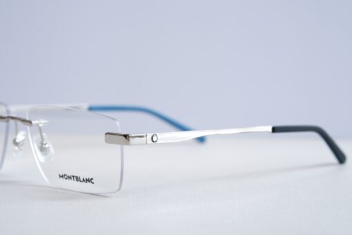 Gọng kính Montblanc Rimless Silver Eyeglasses MB0105O Gọng kính Montblanc Mới Nguyên Hộp