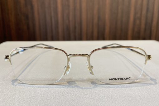 Gọng kính Montblanc Semi-Rimless Gold Eyeglasses MB0131O