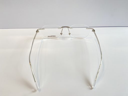 Gọng kính Montblanc Rimless Silver Eyeglasses MB0147O Gọng kính Montblanc Mới Nguyên Hộp 5