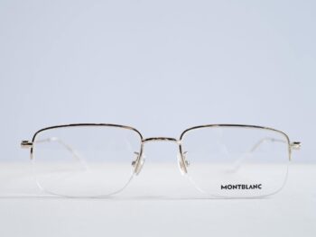 Gọng kính Montblanc Semi-rimless Gold Eyeglasses MB0084OK