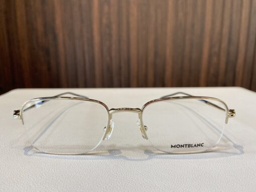 Gọng kính Montblanc Semi-Rimless Gold Eyeglasses MB0131O