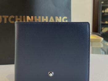 Ví da Montblanc Meisterstuck Navy Leather Wallet 8cc 118298