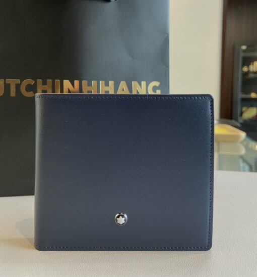 Ví da Montblanc Meisterstuck Navy Leather Wallet 8cc 118298