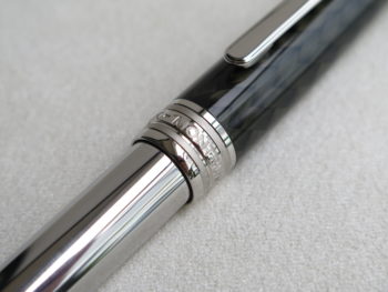 Bút Montblanc Meisterstuck Solitaire Carbon & Steel Ballpoint Pen 5834 Montblanc Meisterstuck Bút Bi Xoay Montblanc 2