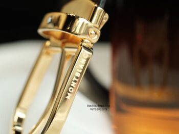 Thắt lưng nâu Montblanc Horse Shiny Gold-Coated Pin Brown Safflano LT Strap 112367 - 3cm - that lung nau montblanc horse shiny gold coated pin brown safflano lt strap 112367 3cm