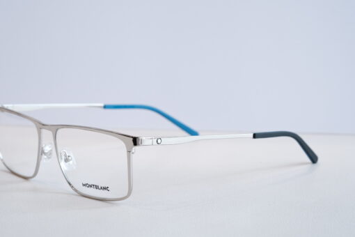 Gọng kính Montblanc Rectangular Eyeglasses Silver/Blue MB0106O Gọng kính Montblanc 2