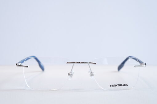 Gọng kính Montblanc Rimless Blue Eyeglasses MB0185O