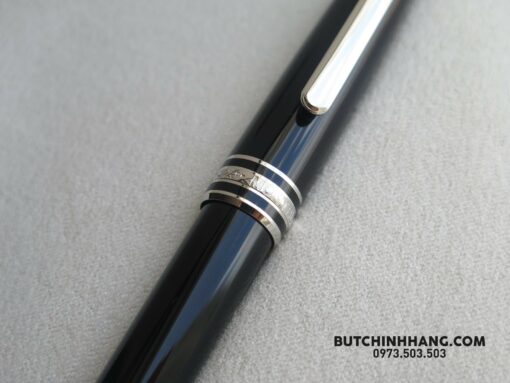 Bộ set bút Montblanc Meisterstuck Classique Platinum Ballpoint Pen & MST Wallet Black 6cc 127052 Montblanc Meisterstuck Mới Nguyên Hộp 7