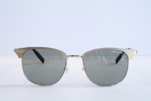 Kính mát Montblanc Retro Sunglasses Matte Gold/Havana MB0092S Kính Mát Montblanc Mới Nguyên Hộp 3