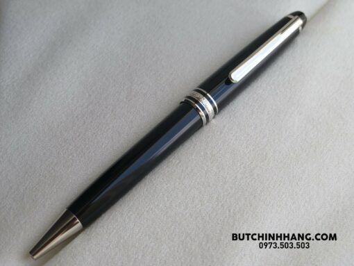 Bộ set bút Montblanc Meisterstuck Classique Platinum Ballpoint Pen & pocket holder 6cc 128955 - Image 2
