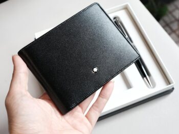 Bộ set bút Montblanc Meisterstuck Classique Platinum Ballpoint Pen & MST Wallet Black 6cc 127052 - bo set but montblanc meisterstuck classique platinum ballpoint pen amp mst wallet black 6cc 127054 scaled