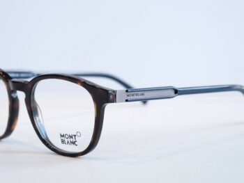 Gọng kính Montblanc Oval Eyeglasses Dark Havana/Blue MB632 - gong kinh montblanc oval eyeglasses dark havanablue mb633 scaled