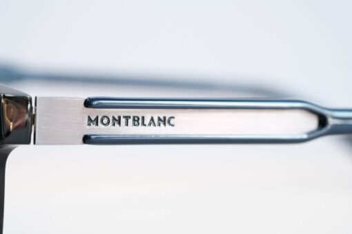 Gọng kính Montblanc Oval Eyeglasses Dark Havana/Blue MB632 - Image 3