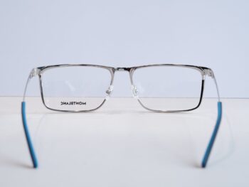 Gọng kính Montblanc Rectangular Eyeglasses Silver/Blue MB0106O - gong kinh montblanc rectangular eyeglasses silverblue mb0106o scaled