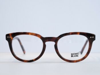 Gọng kính Montblanc Round Eyeglasses Dark Havana MB619