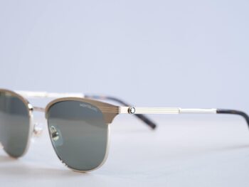 Kính mát Montblanc Retro Sunglasses Matte Gold/Havana MB0092S - kinh mat montblanc retro sunglasses matte goldhavana mb0092s 7 scaled