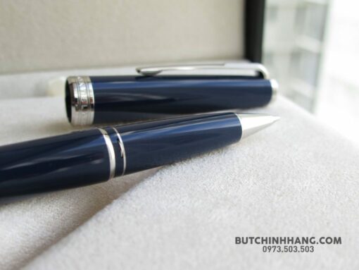 Bộ set bút Montblanc PIX Blue Rollerball Pen & pocket holder 6cc navy 128956 Montblanc Pix Bút Bi Nước Montblanc 10