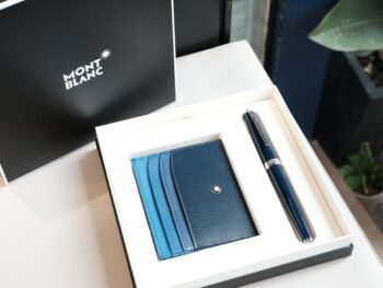 Alternative view of Bộ set bút Montblanc PIX Blue Rollerball Pen & pocket holder 6cc navy 128956