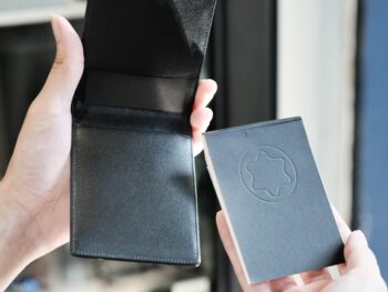 Sổ tay Montblanc Meisterstuck Black Leather Notebook 14244 - Ảnh 5