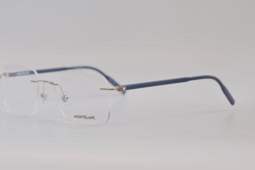 Gọng kính Montblanc Rimless Silver Eyeglasses MB0222O Gọng kính Montblanc Mới Nguyên Hộp 2
