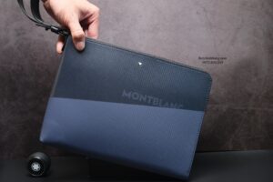 Clutch cầm tay Montblanc Extreme 2.0 pouch Medium with Print Blue/Black 128610 - Ví cầm tay của quý ông lịch lãm - clutch cam tay montblanc extreme 2.0 pouch medium with print blueblack 128610 vi cam tay cua quy ong lich lam 2