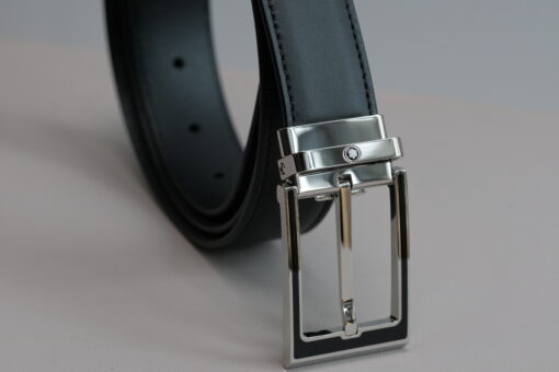 Thắt lưng Montblanc Elegant Black Leather Belt 123891  – 3cm Thắt lưng Montblanc 5
