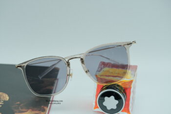Kính mát Montblanc Unisex Gold/Grey Sunglasses MB0157SA Gọng kính Montblanc 2