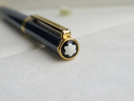 Bút Montblanc Noblesse Oblige Navy Blue Gold Plated Ballpoint Pen 15241 - Image 5