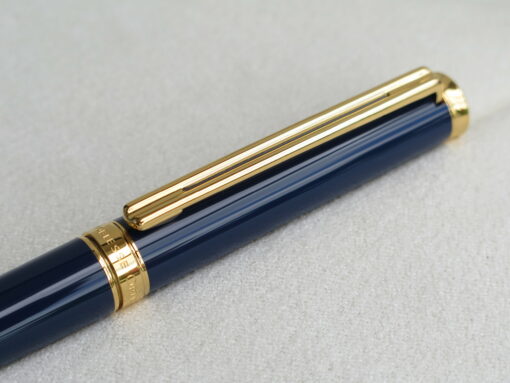 Bút Montblanc Noblesse Oblige Navy Blue Gold Plated Ballpoint Pen 15241 - Image 3