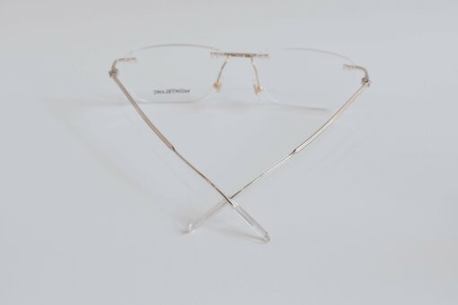 Gọng kính Montblanc Rimless Gold Eyeglasses MB0169O - Hình ảnh 4