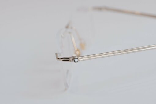 Gọng kính Montblanc Rimless Gold Eyeglasses MB0169O - Hình ảnh 3