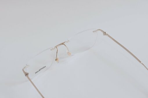 Gọng kính Montblanc Rimless Gold Eyeglasses MB0169O - Hình ảnh 8