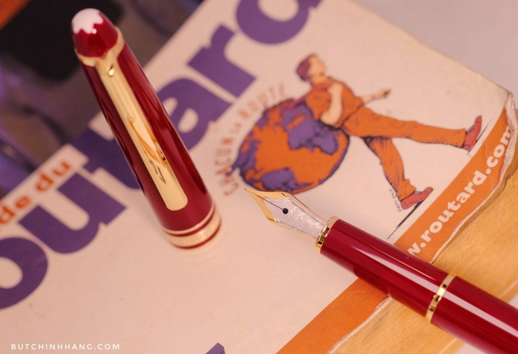 Mẫu Bút Montblanc Meisterstuck 144 Burgundy Fountain Pen Có Đặc Biệt ? - mau but montblanc meisterstuck 144 burgundy fountain pen co dac biet 4