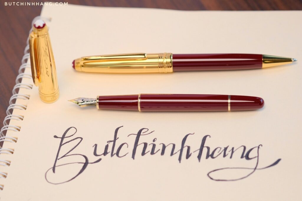 Montblanc Meisterstuck Solitaire Bordeaux Doue Vermeil - Kiệt Tác Đến Từ Thiết Kế - montblanc meisterstuck solitaire bordeaux doue vermeil kiet tac den tu thiet ke 2