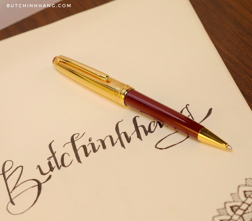 Montblanc Meisterstuck Solitaire Bordeaux Doue Vermeil - Kiệt Tác Đến Từ Thiết Kế - montblanc meisterstuck solitaire bordeaux doue vermeil kiet tac den tu thiet ke 3