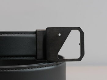 Thắt lưng Montblanc Casual Matte Black Plain Men's Belt 123903 - 3cm - that lung montblanc casual matte black plain mens belt 123903 3cm 4 scaled