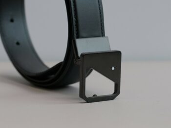 Thắt lưng Montblanc Casual Matte Black Plain Men's Belt 123903 - 3cm - that lung montblanc casual matte black plain mens belt 123903 3cm scaled