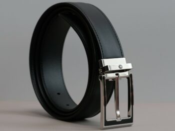 Thắt lưng Montblanc Elegant Black Leather Belt 123891 - 3cm - that lung montblanc elegant black leather belt 123891 3cm 1 scaled