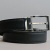 Montblanc Elegant Black Leather Belt 123891 - 3cm - belt montblanc elegant black leather belt 123891 3cm 4