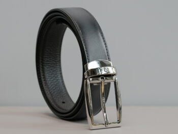 Thắt lưng Montblanc Men's Reversible Business Leather Belt 123900 - 3cm - that lung montblanc reversible calfskin leather belt 112961 3cm 1 scaled