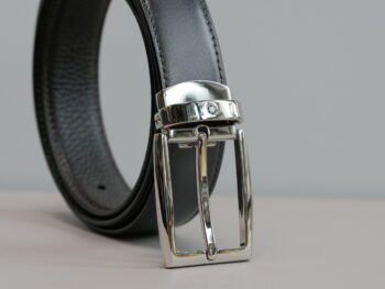 Thắt lưng Montblanc Men's Reversible Business Leather Belt 123900 - 3cm - that lung montblanc reversible calfskin leather belt 112961 3cm scaled