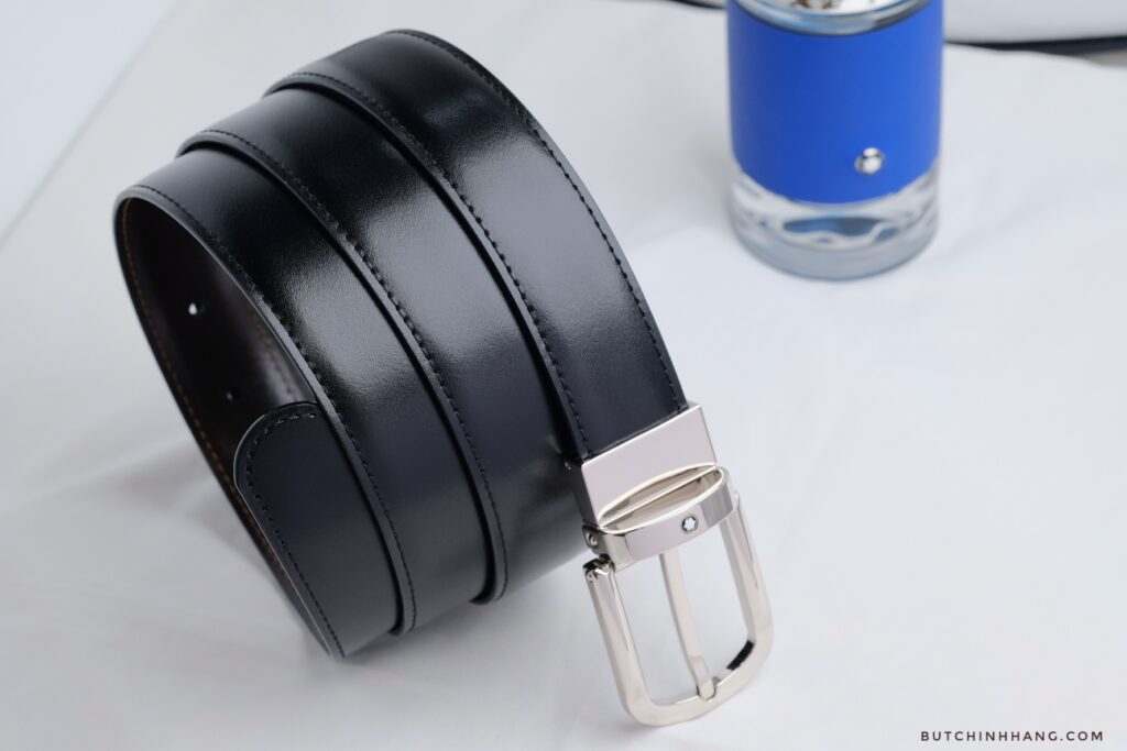 Montblanc Black Reversible Cut-to-Size Business Belt - Mẫu Thắt Lưng Đơn Giản Và Sang Trọng Đến Từ Montblanc - 2022 1029 15172700 01