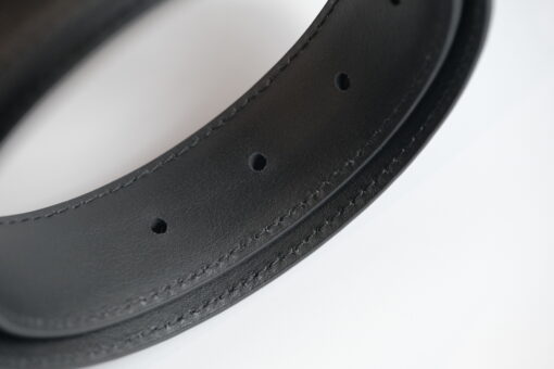 Thắt lưng Black Leather Men’s Horseshoe Reversible Belt 118430  – 3cm Thắt lưng Montblanc Mới Nguyên Hộp 5