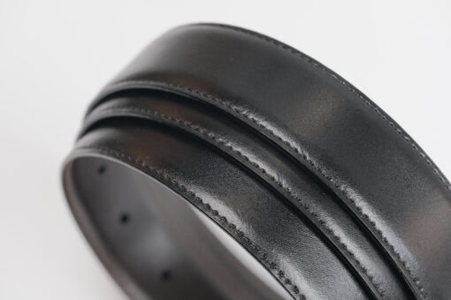 Thắt lưng Montblanc Horseshoe SH Palladium – coat Pin Buckle Reversible Black & Brown Leather Belt 123890  – 3cm Thắt lưng Montblanc Mới Nguyên Hộp 4