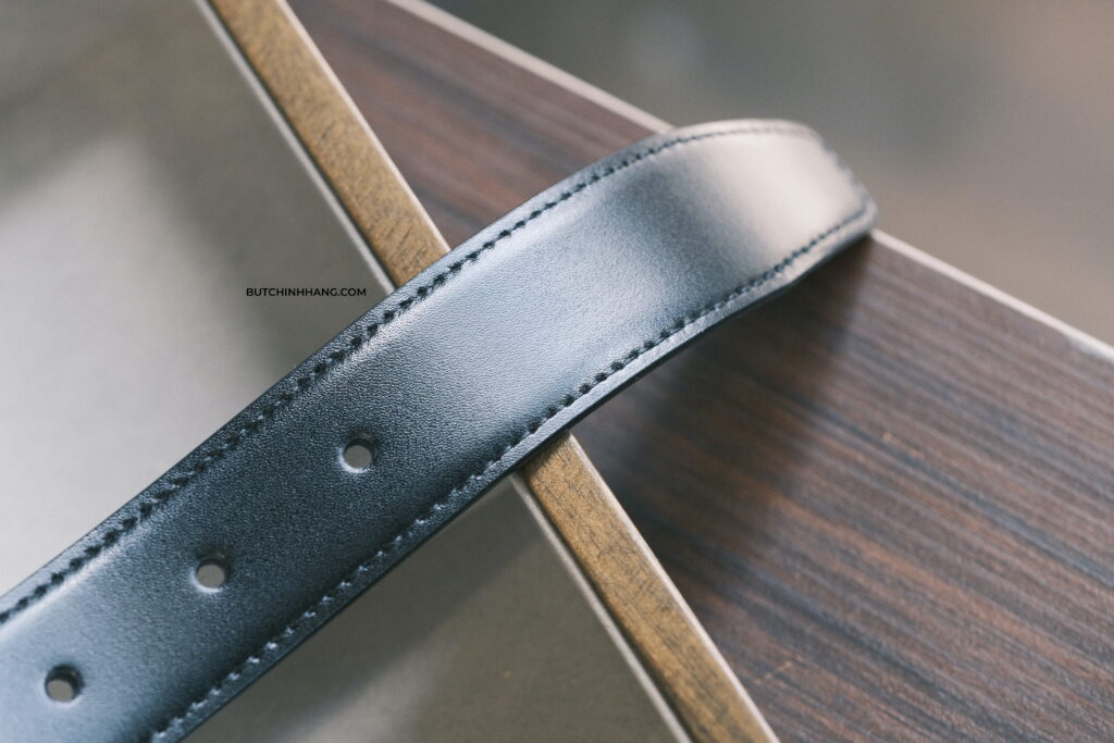 Thắt lưng hai mặt Montblanc Rounded Trapeze Shiny Palladium-Coated Pin Buckle Leather Belt, mẫu thắt lưng thời trang dành cho những quý ông - 3091D888 6DBC 424D A744 53E541AC06E9 1 201 a