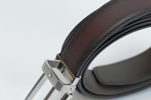Thắt lưng Montblanc Mens Brown Leather Rectangular Pin Buckle Belt 123886 – 3cm Thắt lưng Montblanc Thắt lưng Montblanc 5