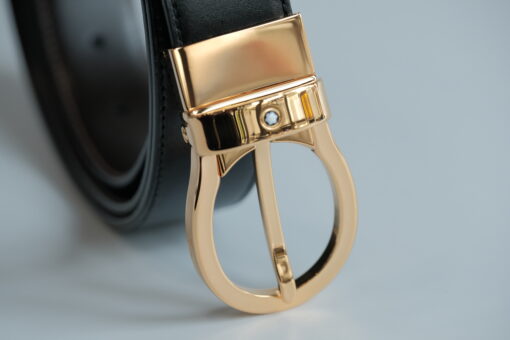 Thắt lưng Montblanc Classic Gold Reversible Leather Belt 38579 – 3cm