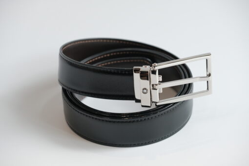 Thắt lưng Montblanc Black Reversible Cut-to-size Business Belt 113273  – 3cm
